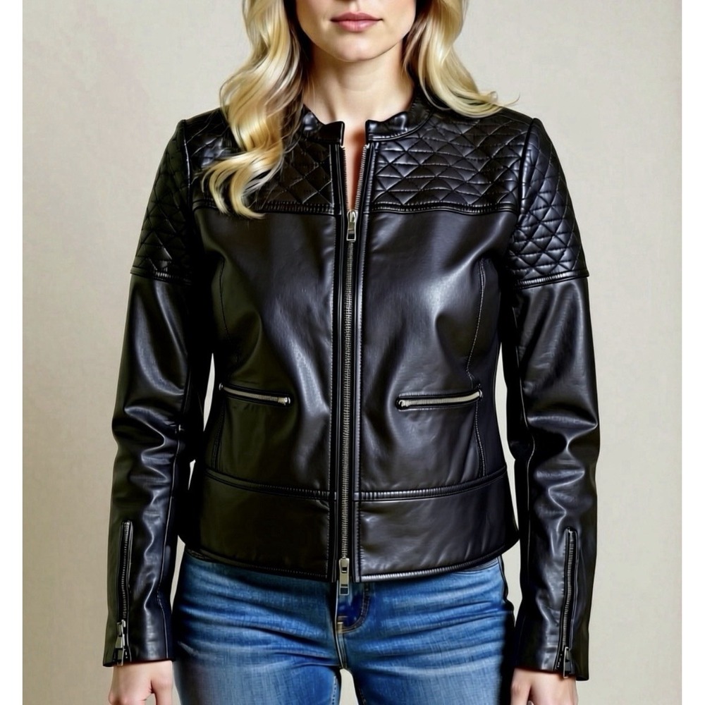 Hinge Women's Leather Jacket Size L